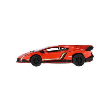 Auto Kinsmart Lamborghini Veneno kov/plast 13cm na zpětné natažení 4 barvy 12ks v boxu