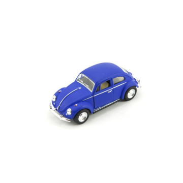 Auto Kinsmart VW Classical Beetle kov/plast 13cm na zpětné natažení 4 barvy 12ks v boxu