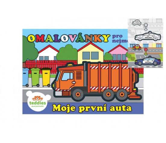 Omalovánky Moje první auta 8 listů 21x14,5 cm MPA