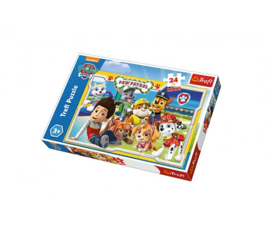 Puzzle Paw Patrol/Tlapková patrola MAXI 24ks 60x40cm v krabici 39x26x4cm