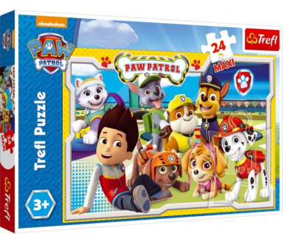 Puzzle Paw Patrol/Tlapková patrola MAXI 24ks 60x40cm v krabici 39x26x4cm