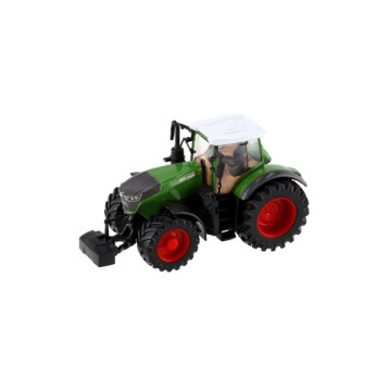 Traktor Bburago Fendt 1050 Vario/New Holland kov/plast 13cm 2 druhy v krabičce 15x11x8cm