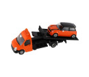 Auto/kamion Bburago odtahovka + auto 1:43 kov/plast 21cm 6 barev v krabičce 22x9x6,5cm