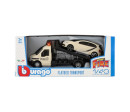 Auto/kamion Bburago odtahovka + auto 1:43 kov/plast 21cm 6 barev v krabičce 22x9x6,5cm