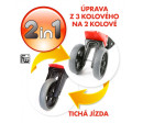 Odrážedlo FUNNY WHEELS Rider Sport červené 2v1, výška sedla 28/30cm nosnost 25kg 18m+ v krabici