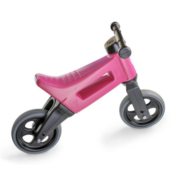 Odrážedlo FUNNY WHEELS Rider Sport růžové 2v1, výška sedla 28/30cm nosnost 25kg 18m+ v krabici