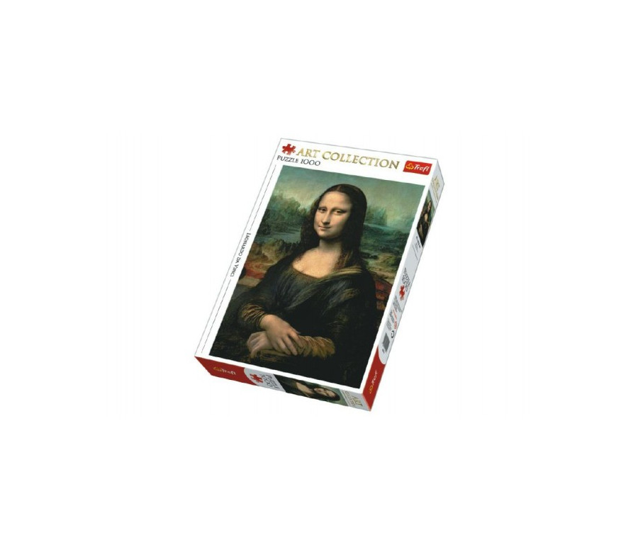 Puzzle Mona Lisa 1000 dílků 48x68cm v krabici 40x27x6cm