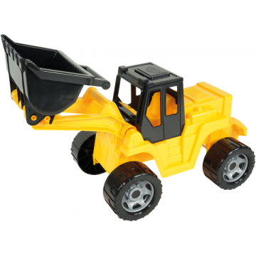 Nakladač žlutočerný Giga Trucks plast 62cm v krabici 70x35x29cm