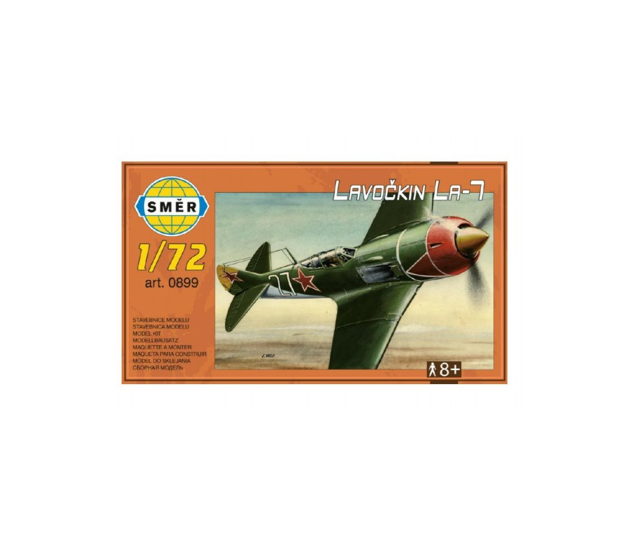 Model Lavočkin La-7 1:72 13,6x11,9cm v krabici 25x14,5cm