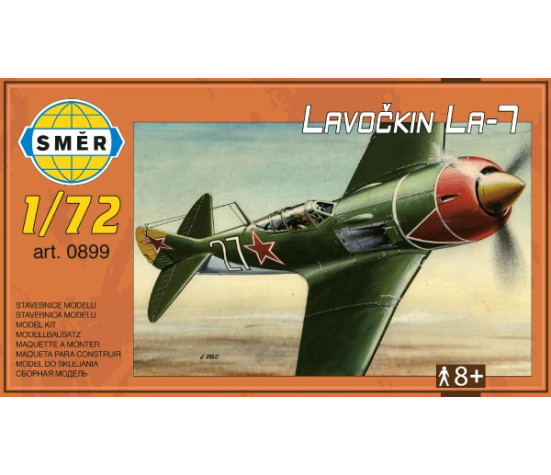 Model Lavočkin La-7 1:72 13,6x11,9cm v krabici 25x14,5cm