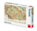 Puzzle Mapa České Republiky 47x33cm 500dílků v krabici 33x23x3,5cm