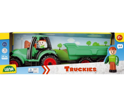 Auto Truckies traktor s vlečkou plast 32cm s figurkou v krabici 24m+