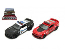 Auto Kinsmart Chevrolet Camaro policie/hasiči 12cm kov/plast 2 barvy na zpětné natažení 12ks v boxu