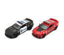 Auto Kinsmart Chevrolet Camaro policie/hasiči 12cm kov/plast 2 barvy na zpětné natažení 12ks v boxu