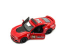 Auto Kinsmart Chevrolet Camaro policie/hasiči 12cm kov/plast 2 barvy na zpětné natažení 12ks v boxu