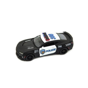 Auto Kinsmart Chevrolet Camaro policie/hasiči 12cm kov/plast 2 barvy na zpětné natažení 12ks v boxu
