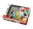 Puzzle Mickey a Minnie slaví narozeniny Disney 27x20cm 30 dílků v krabičce 21x14x4cm