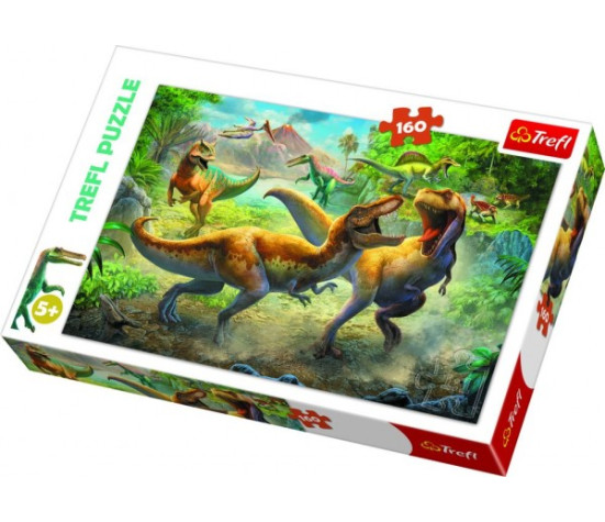 Puzzle Dinosauři/Tyranosaurus 41x27,5cm 160 dílků v krabici 29x19x4cm