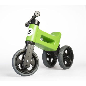 Odrážedlo FUNNY WHEELS Rider Sport zelené 2v1, výška sedla 28/30cm nosnost 25kg 18m+ v sáčku