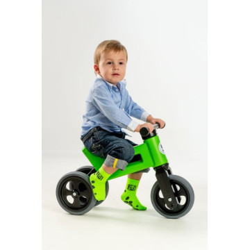 Odrážedlo FUNNY WHEELS Rider Sport zelené 2v1, výška sedla 28/30cm nosnost 25kg 18m+ v sáčku