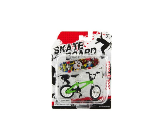 Kolo + skateboard prstový šroubovací plast 10cm mix druhů na kartě