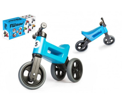 Odrážedlo FUNNY WHEELS Rider Sport modré 2v1, výška sedla 28/30cm nosnost 25kg 18m+ v krabici