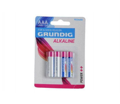 Baterie Grundig LR03/AAA 1,5 V alkaline 4ks na kartě