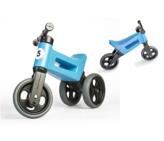 Odrážedlo FUNNY WHEELS Rider Sport modré 2v1, výška sedla 28/30cm nosnost 25kg 18m+ v sáčku