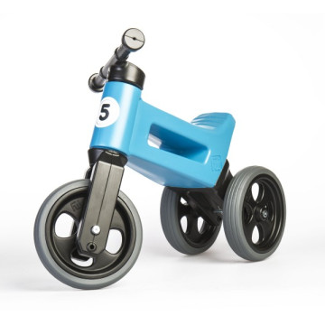 Odrážedlo FUNNY WHEELS Rider Sport modré 2v1, výška sedla 28/30cm nosnost 25kg 18m+ v sáčku