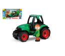 Auto Truckies traktor plast 17cm s figurkou v krabici 24m+