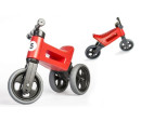 Odrážedlo FUNNY WHEELS Rider Sport červené 2v1, výška sedla 28/30cm nosnost 25kg 18m+ v sáčku