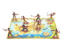 Figurky indiáni s mapou plast 6cm v sáčku