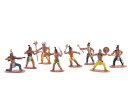 Figurky indiáni s mapou plast 6cm v sáčku