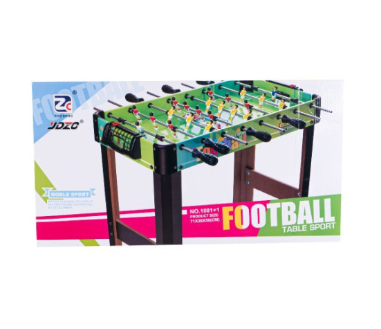 Kopaná/Fotbal společenská hra 71x36cm dřevo kovová táhla s počítadlem v krabici 67x7x36cm