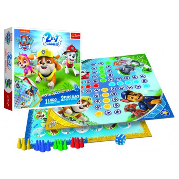 Soubor her 2v1 Člověče, nezlob se, Psí závod Tlapková patrola/Paw Patrol v krabici 24,5x24,5x5cm