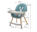Jídelní židlička Baby Mix Freja wooden dusty green Jídelní židlička Baby Mix Freja wooden dusty green