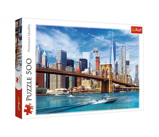 Puzzle Výhled na New York 500 dílků 58x34cm v krabici 40x26,5x4,5cm