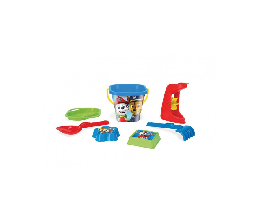 Sada na písek 7ks plast Paw Patrol/Tlapková patrola v síťce 20x30x18cm 12m+ Wader