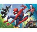 Minipuzzle 54 dílků Spidermanův čas 4 druhy v krabičce 9x6,5x4cm 40ks v boxu