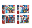 Minipuzzle 54 dílků Avengers/Hrdinové 4 druhy v krabičce 9x6,5x4cm 40ks v boxu