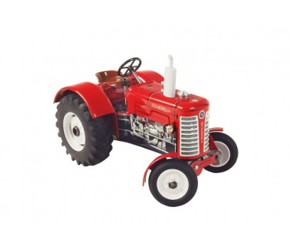 Traktor Zetor 50 Super červený na klíček kov 15cm 1:25 v krabičce Kovap