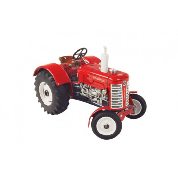 Traktor Zetor 50 Super červený na klíček kov 15cm 1:25 v krabičce Kovap