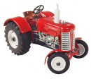 Traktor Zetor 50 Super červený na klíček kov 15cm 1:25 v krabičce Kovap