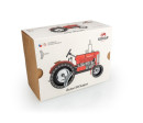 Traktor Zetor 50 Super červený na klíček kov 15cm 1:25 v krabičce Kovap