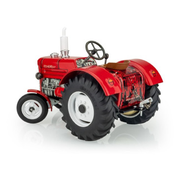 Traktor Zetor 50 Super červený na klíček kov 15cm 1:25 v krabičce Kovap