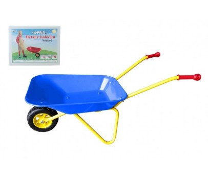 Kolečko plechové Yupee velké modré 78x40x32cm v krabici
