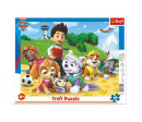 Puzzle deskové Paw Patrol/Tlapková patrola na stopě 37x29cm 25 dílků ve fólii