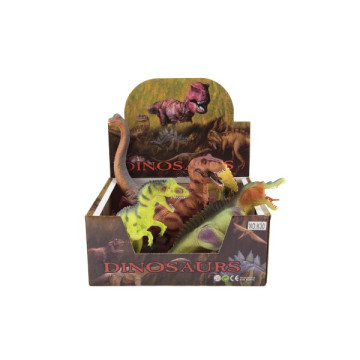 Dinosaurus 25-32cm plast 6 druhů 6 ks v boxu