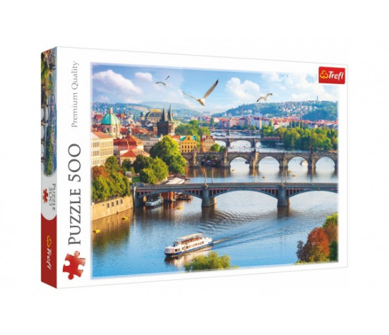 Puzzle Praha, Česká Republika 500 dílků 48x34cm v krabici 40x27x4,5cm