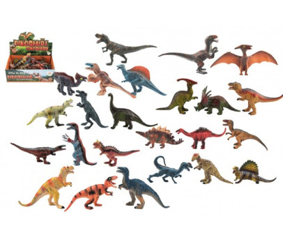 Dinosaurus plast 11-14cm mix druhů 24ks v boxu